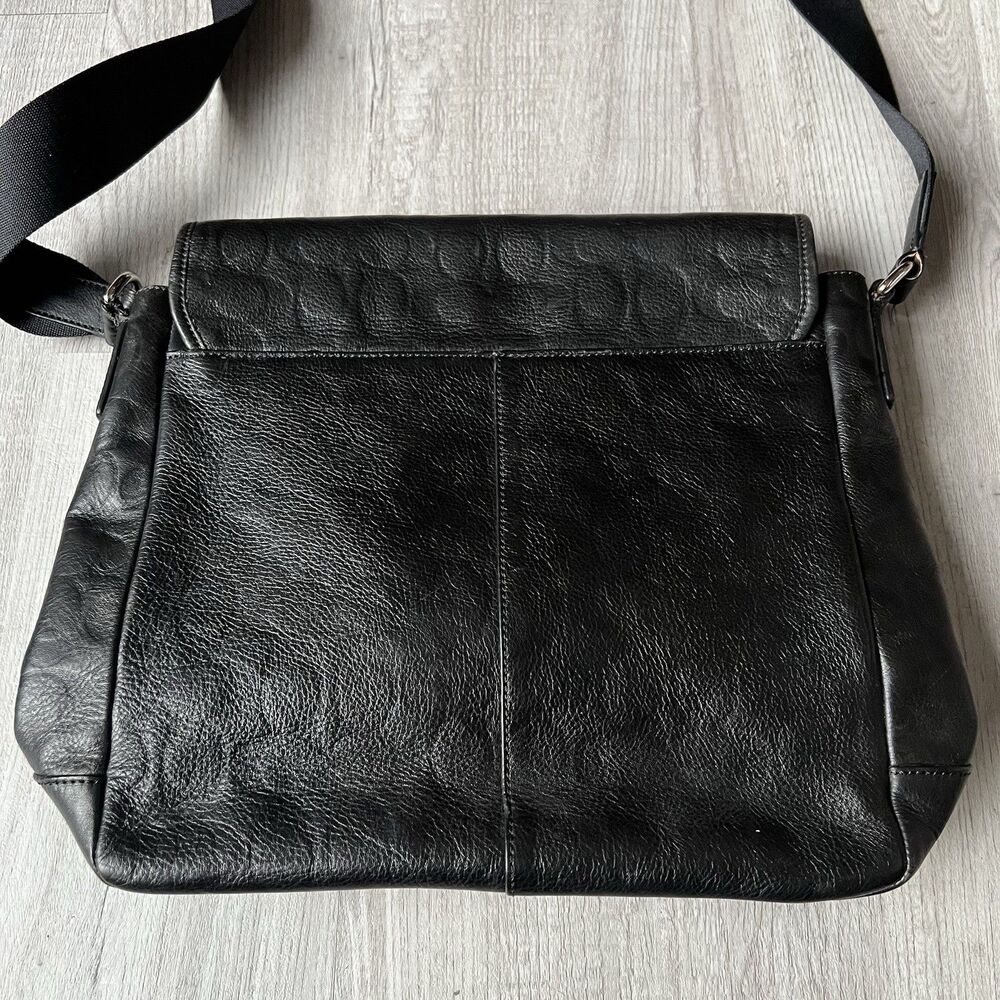 COACH Shoulder Bag F71172 Heritage Web Leather Embossed C Map Bag Heritage - Picture 8 of 11